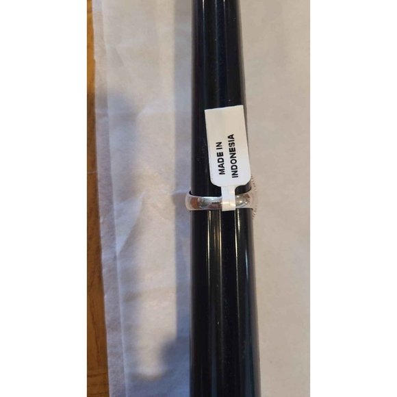 Sterling Silver Large Gold Drusy Ring Size 9 - Picture 5 of 8